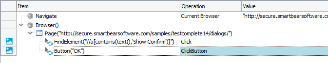 A keyword test that closes a confirmation box Keyword test that closes confirmation box