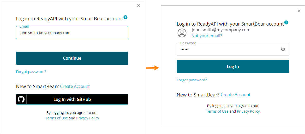 Entering your credentials Entering your credentials