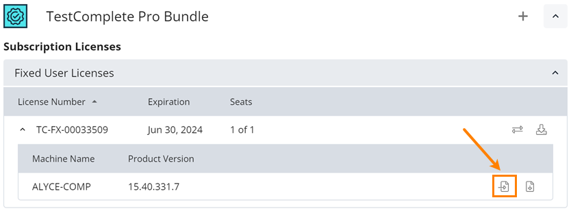 The 'Free Offline License' button
