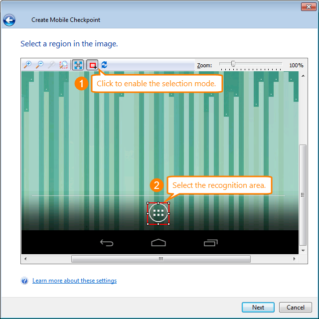 Image-Based Mobile Testing: Selecting an image on a mobile device screen Image-Based Mobile Testing: Selecting an image from a mobile device screen
