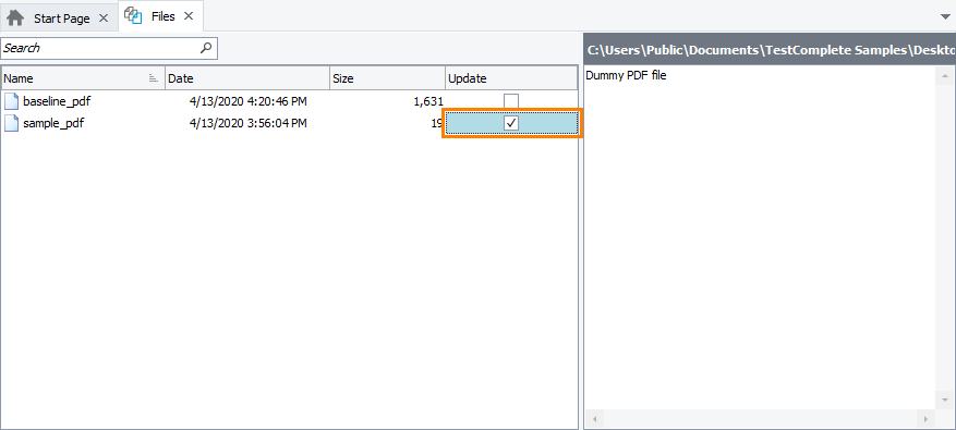 Enabling update for individual checkpoints Enabling update for individual checkpoints
