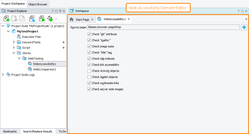Web Accessibility Element Editor Web Accessibility Element editor