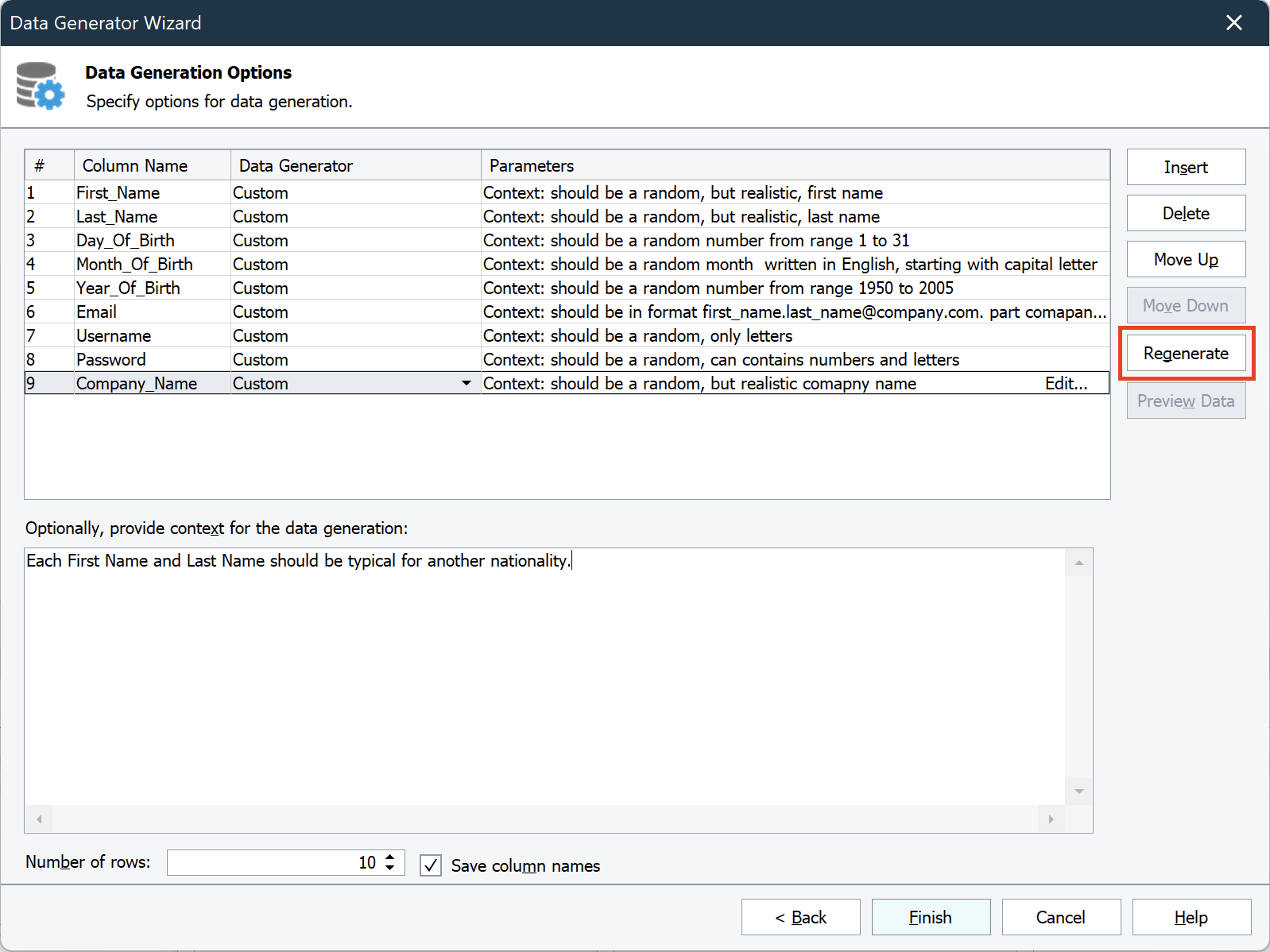 The Regenerate Option The Regenerate Option