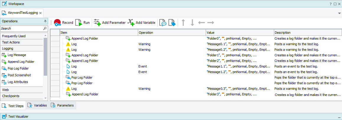 Log folders hierarchy Log folders hierarchy
