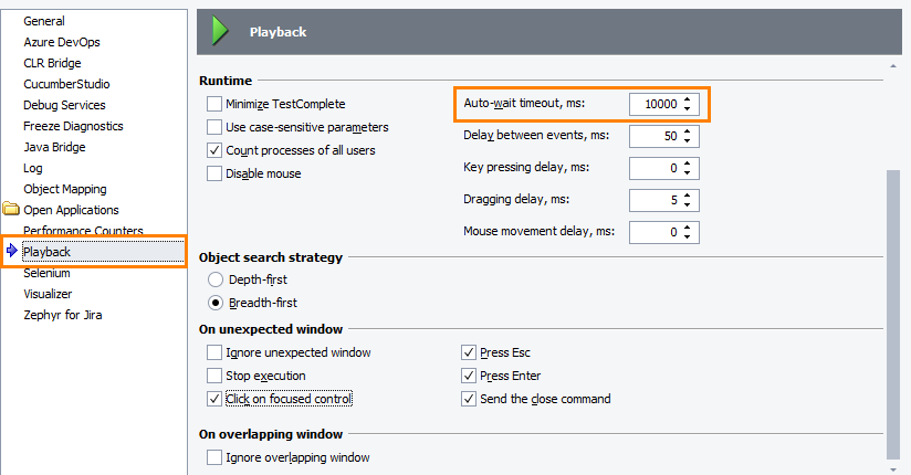 Image-Based Testing: Configuring the Auto-wait timeout property Image-Based Testing: Configuring the Auto-wait timeout property