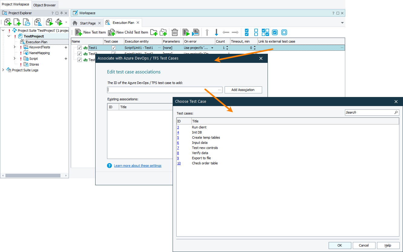 Linking TestComplete test cases to Azure DevOps test cases TestComplete integration with Azure DevOps: Linking TestComplete test cases to Azure DevOps test cases