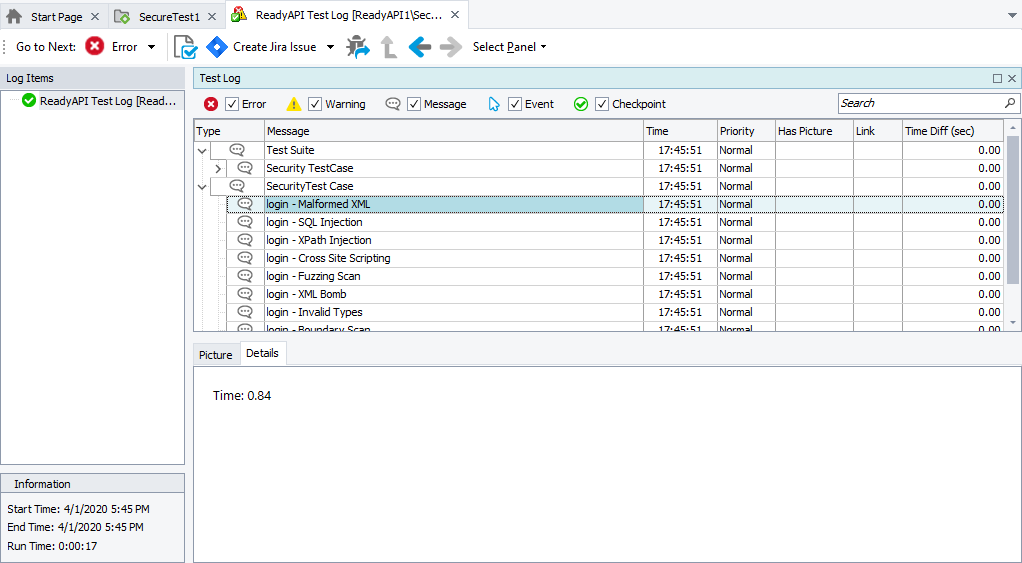 Security Test Results Security Test Results