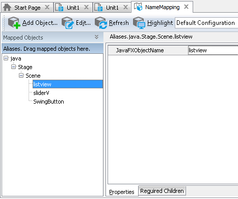 Sample Name Mapping for a JavaFX application Sample Name Mapping for a JavaFX application