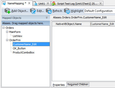 Sample Name Mapping for a Visual Basic application Sample Name Mapping for a Visual Basic application