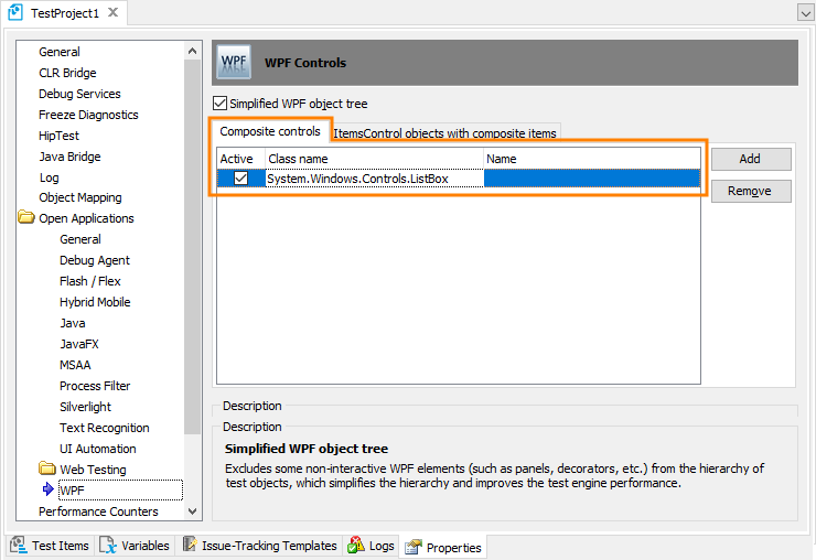 Project Properties: WPF Controls Project Properties: WPF Controls