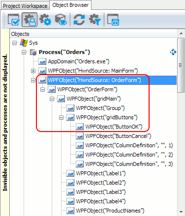 WPF object hierarchy when 'Simplified WPF object tree' is disabled WPF object hierarchy when 'Simplified WPF object tree' is disabled