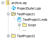 The correct way to pack a project suite to run A correct way to pack a project suite to run
