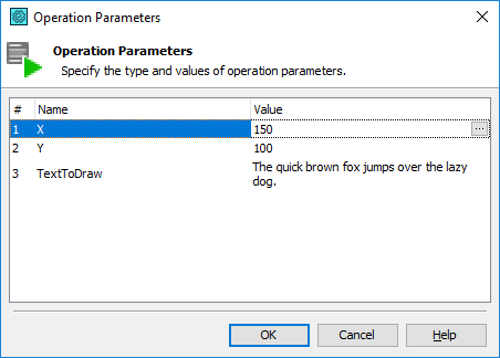 Run Script Routine Operation Parameters Run Script Routine Operation Parameters