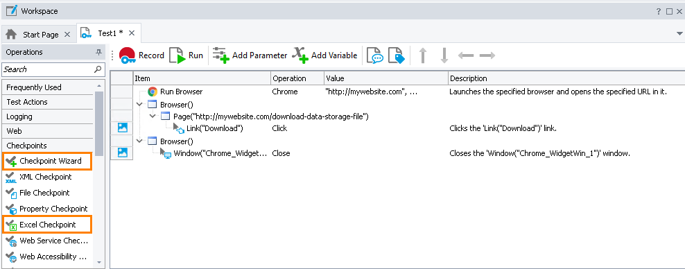 Excel Checkpoint: Adding Excel Checkpoints to Keyword Tests Excel Checkpoint: Adding Excel checkpoints to keyword tests