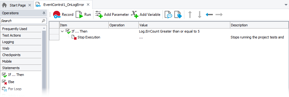 Keyword Test Event Handler Keyword Test Event Handler