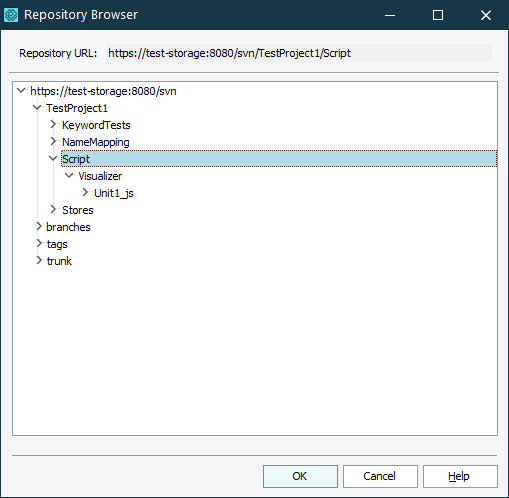 Viewing Subversion Repository via the Repository Browser Dialog Viewing Subversion Repository via the Repository Browser Dialog