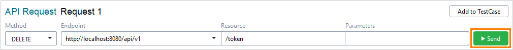 Revoke an access token: Send the request