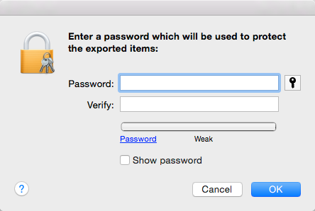 PEM file password