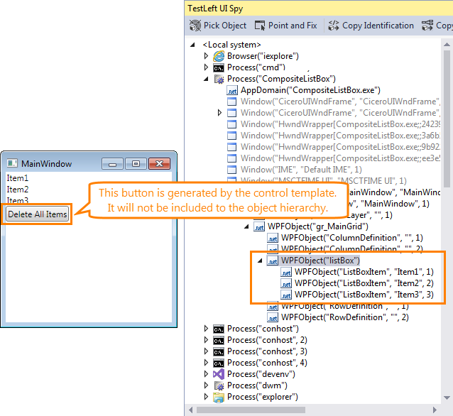 Identifying WPF objects in TestLeft: The template-generated controls are not included to the object hierarchy