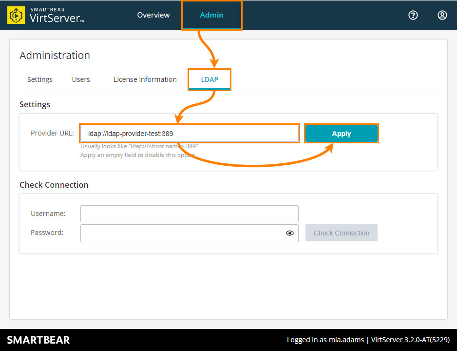 Setting up LDAP connection