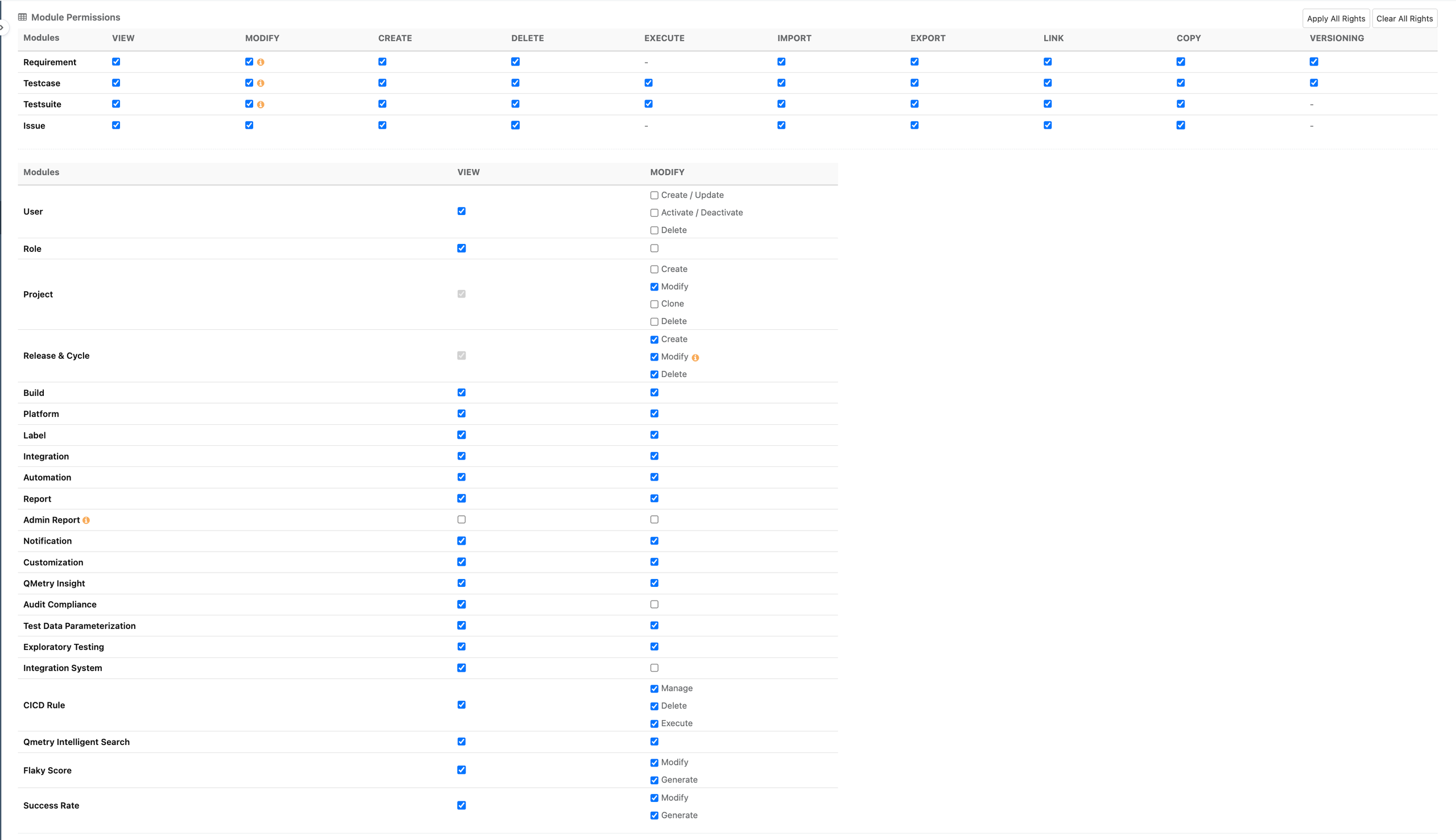 QTM Project Admin