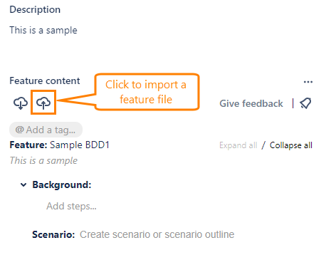 Import a feature file