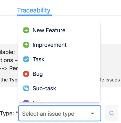 Types of Traceability reports