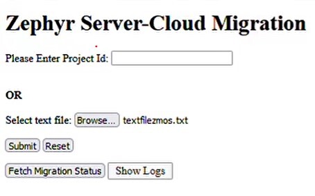 ZSCloud Migration page