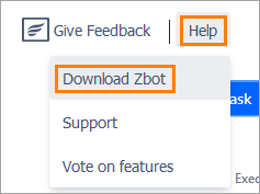 Download ZBot option